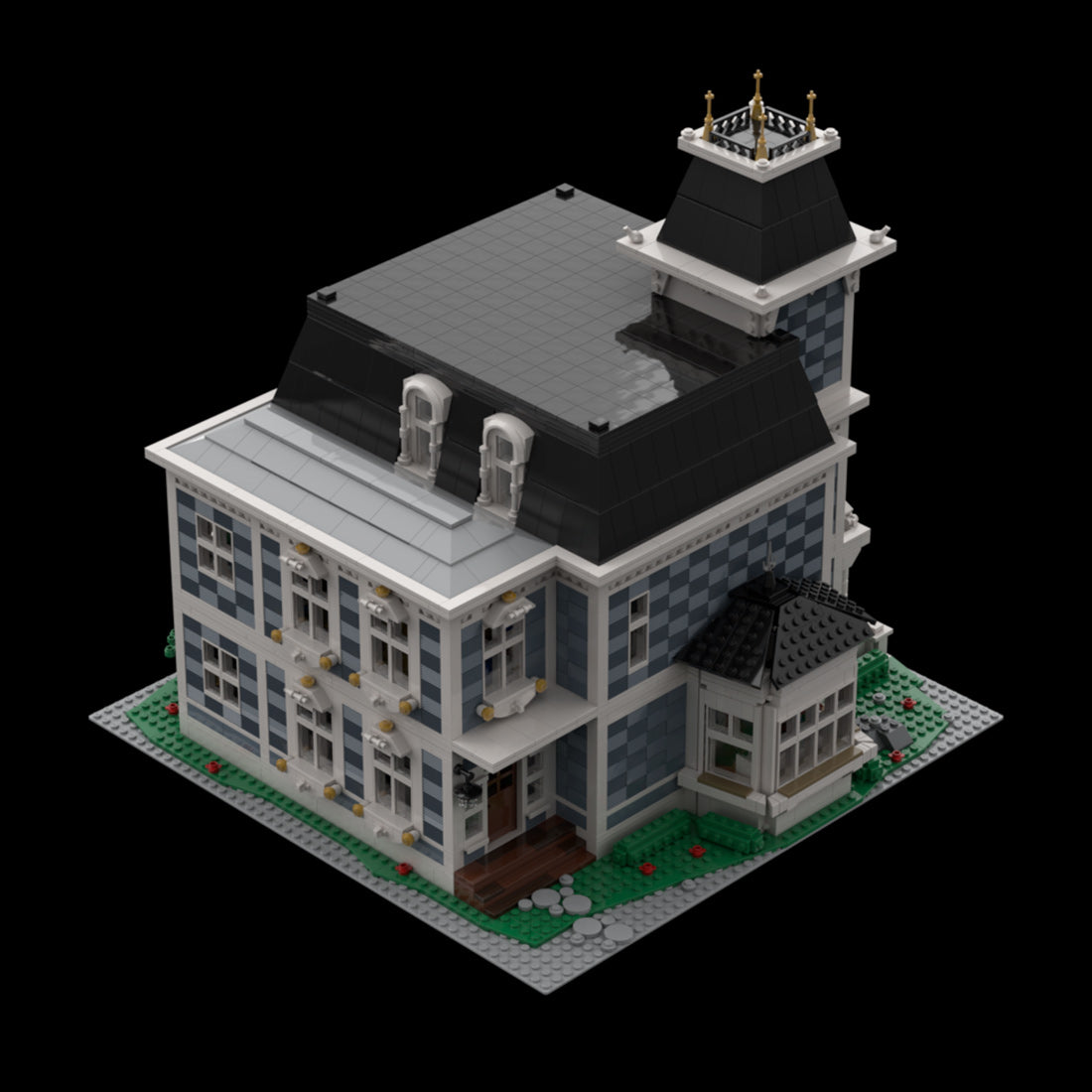 Victorian French Estate European Villa Building Blocks