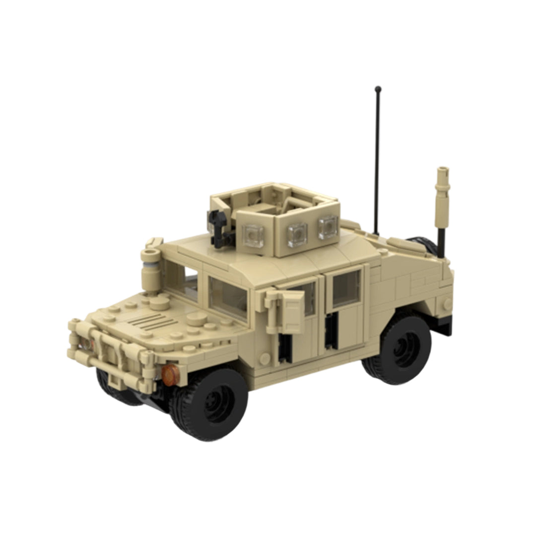 Desert HUMVEE 2 Modern Military Vehicle Building Blocks