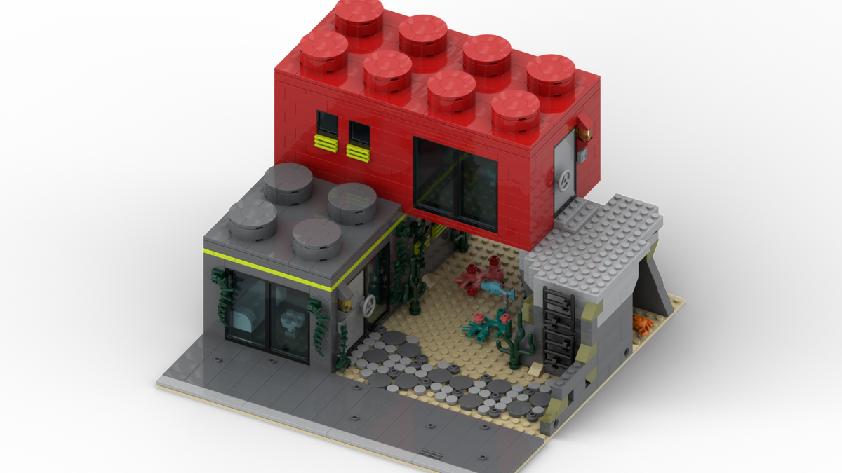 MOC-248880 Atlantis-Inspired City House Building Blocks