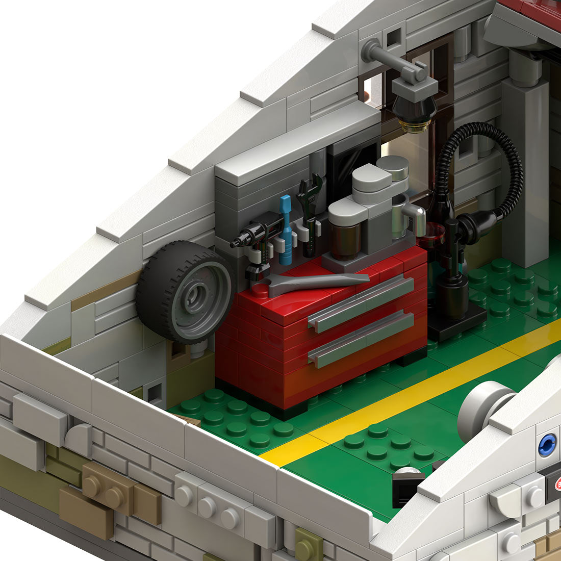 MOC-265598 Japan Backstreet Garage Building Blocks