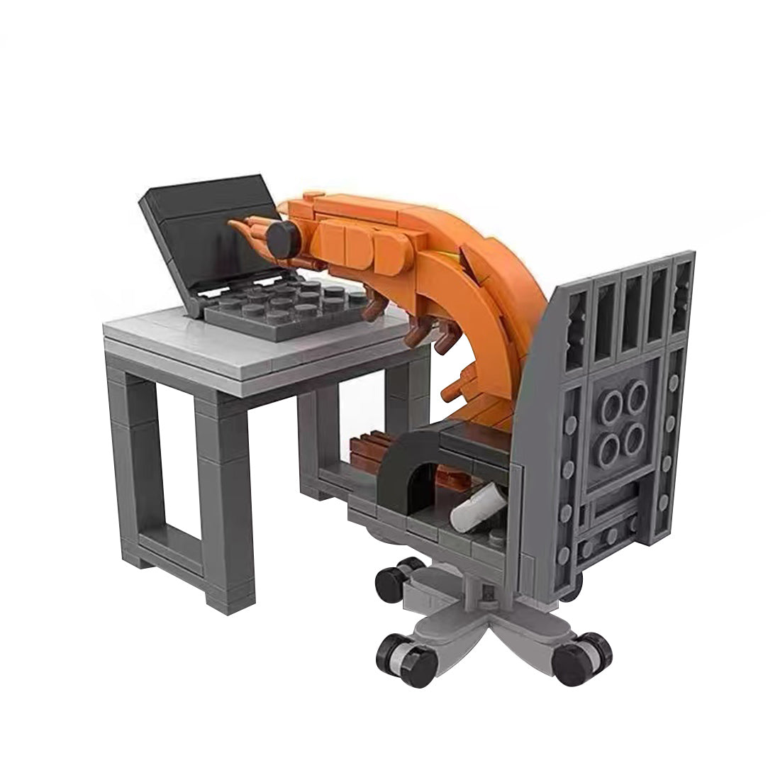 Working Shrimp Man Building Blocks