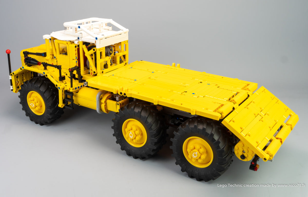 MOC-74555 Berliet T100 6x6 Heavy-Duty Transport Truck Building Blocks