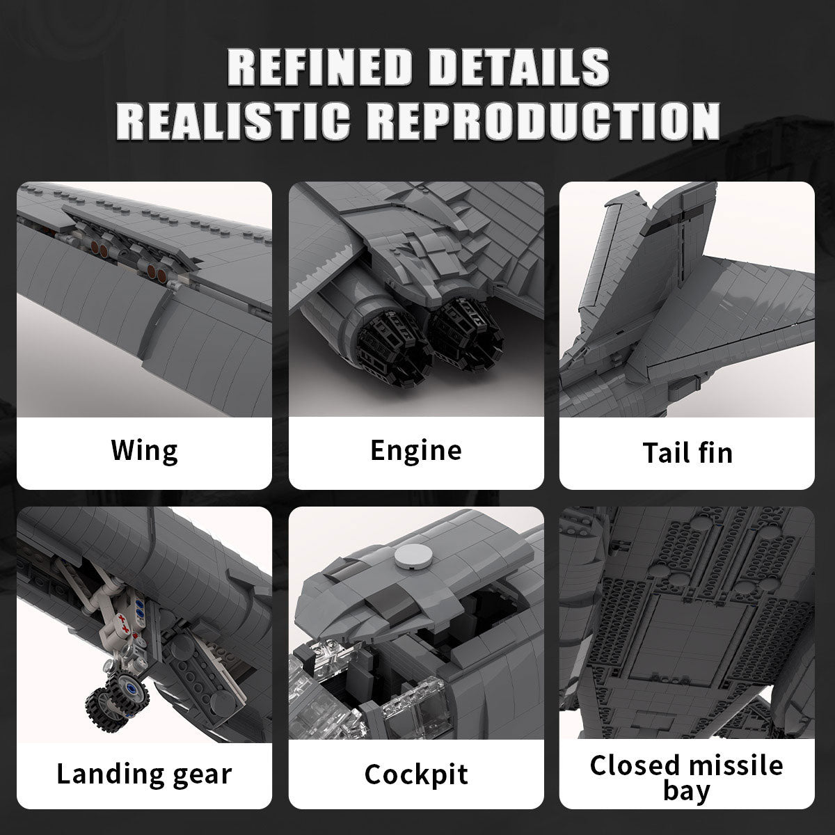 MOC-163732 Rockwell B-1 Lancer Building Blocks