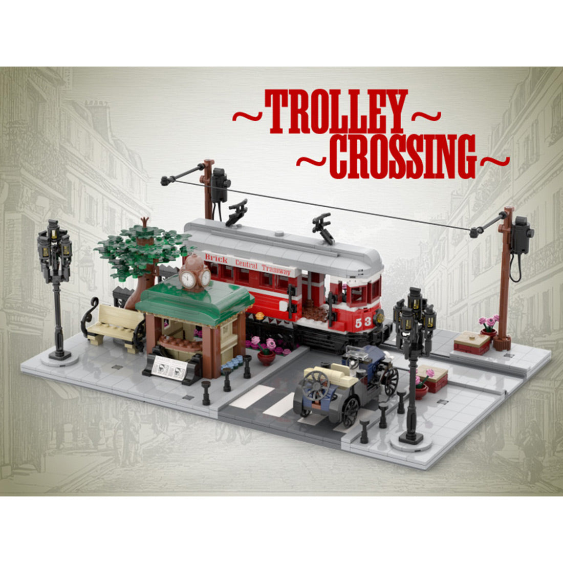 MOC-229331 Trolley Crossing building Blocks