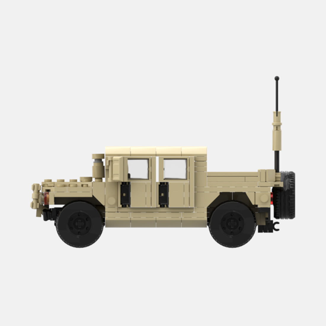 Desert HUMVEE 6 Modern Military Vehicle Building Blocks