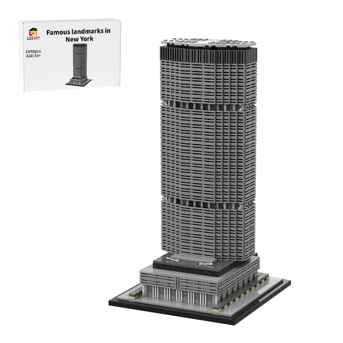 MOC-130597 New York MetLife Building - 1/800 Scale Building Blocks