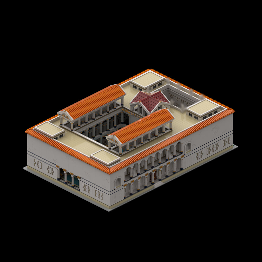 Ancient Roman Bath Building Blocks
