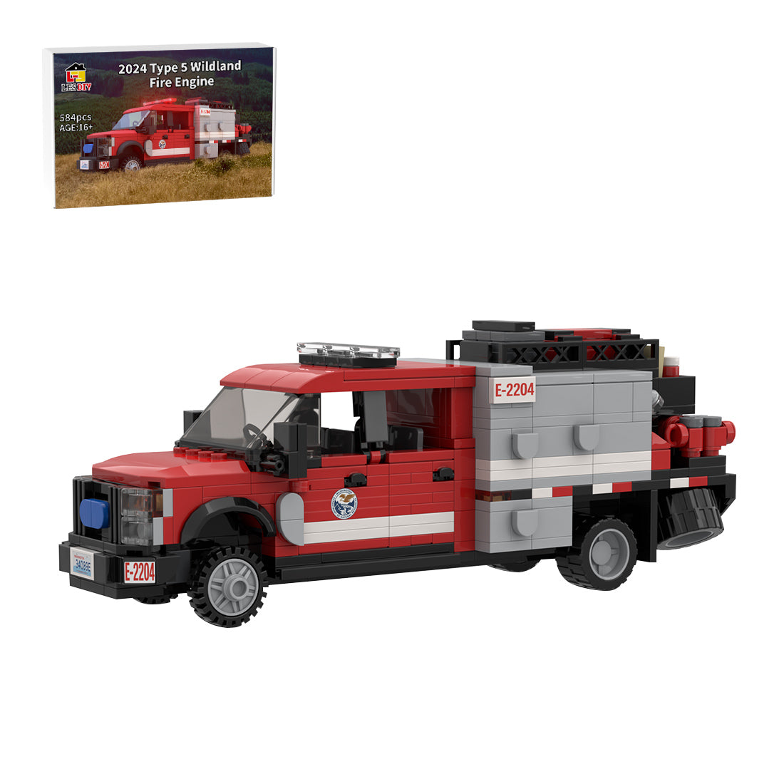 MOC-274472 Ford F-550 Type 5 Wildland Fire Engine Building Blocks