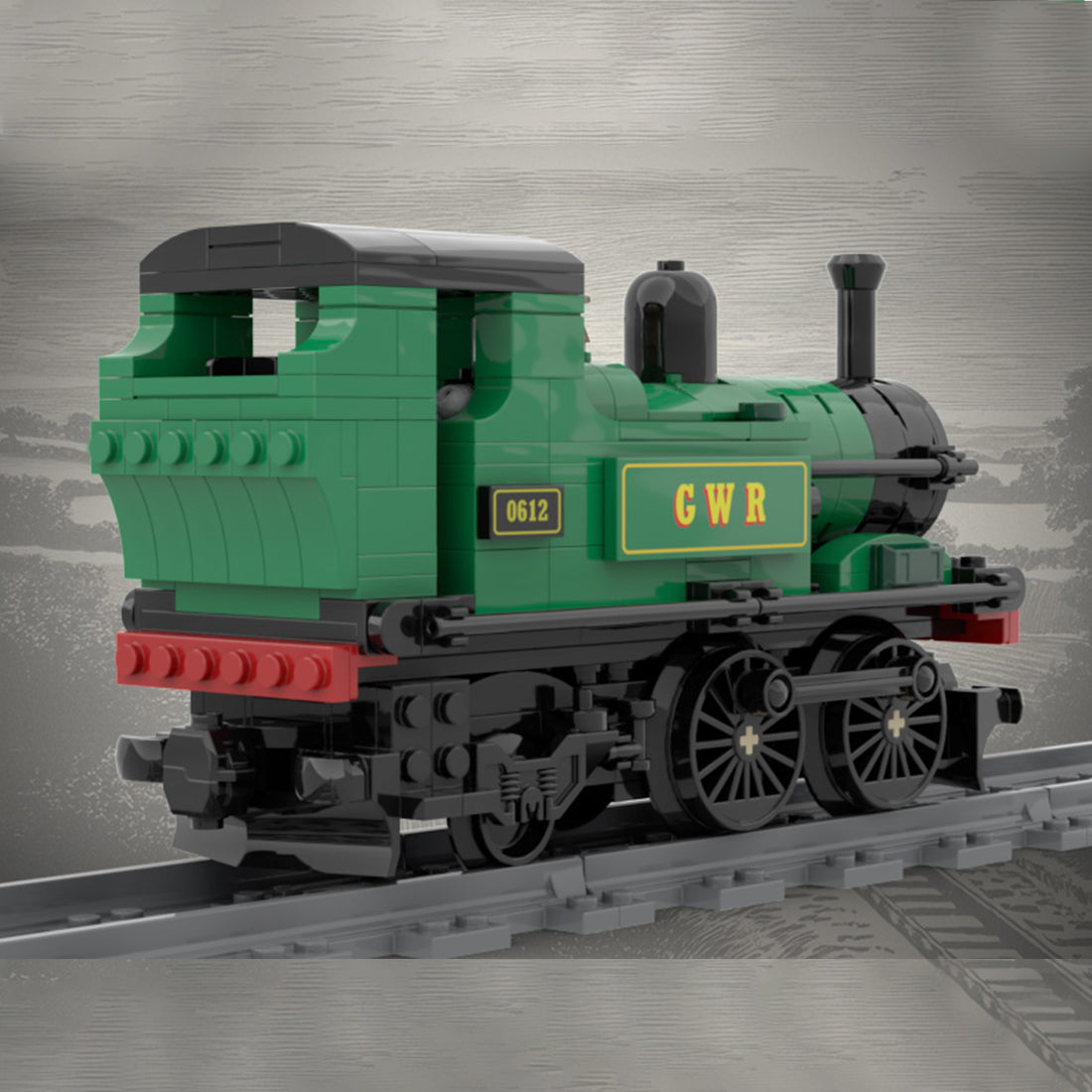 MOC-234145 GWR 1400 Class Steam Locomotive Building Blocks