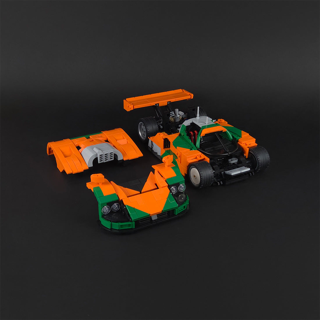 Japanese LeMens Legend Racecar Building Blocks (gobricks)
