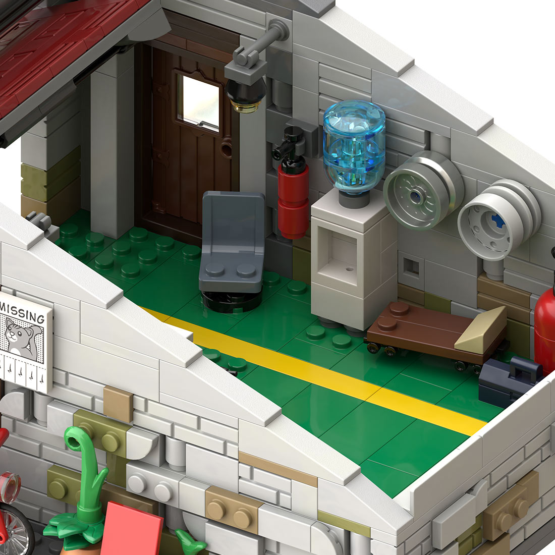MOC-265598 Japan Backstreet Garage Building Blocks