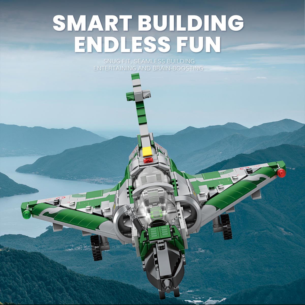 Mocsage MOC-96165 French Military Aviation Fighter Building Blocks