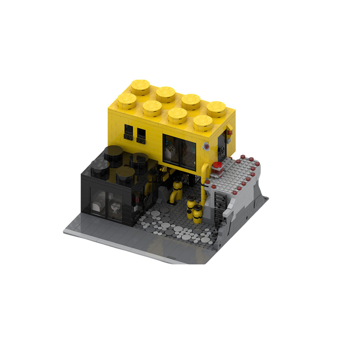 MOC-239813 Blacktron-Inspired City House Building Blocks