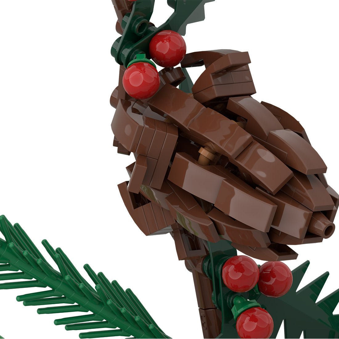 Christmas Branch Potted Arrangement Model Assembly Toy Building Blocks - LesDiy -