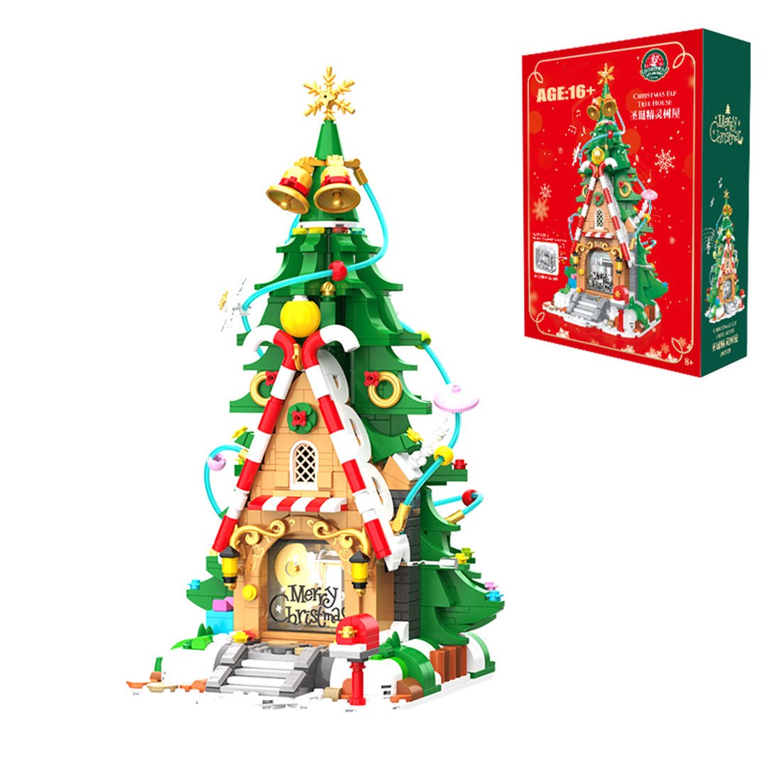 Christmas Elf Tree House Musical Box - LesDiy