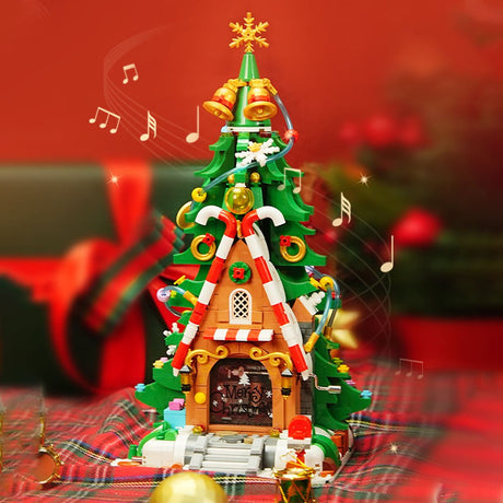 Christmas Elf Tree House Musical Box - LesDiy
