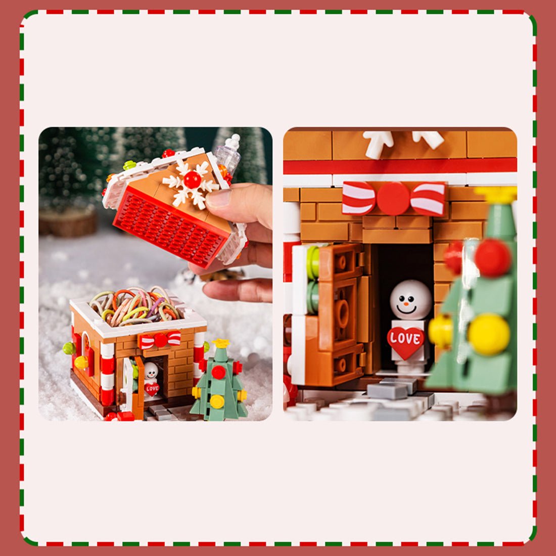 Christmas Gingerbread House - LesDiy - building blocks