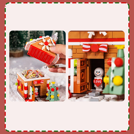 Christmas Gingerbread House - LesDiy - building blocks