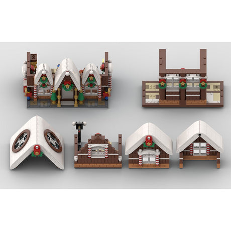 Christmas Snow Gingerbread House Model - LesDiy -