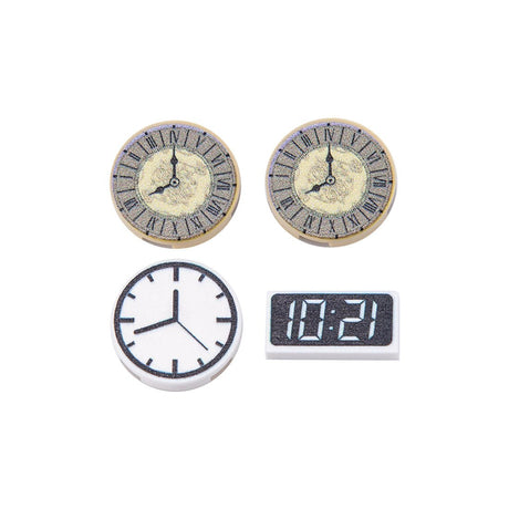 Clock Building Blocks Part Set for Tech/Street Scene Series - LesDiy -