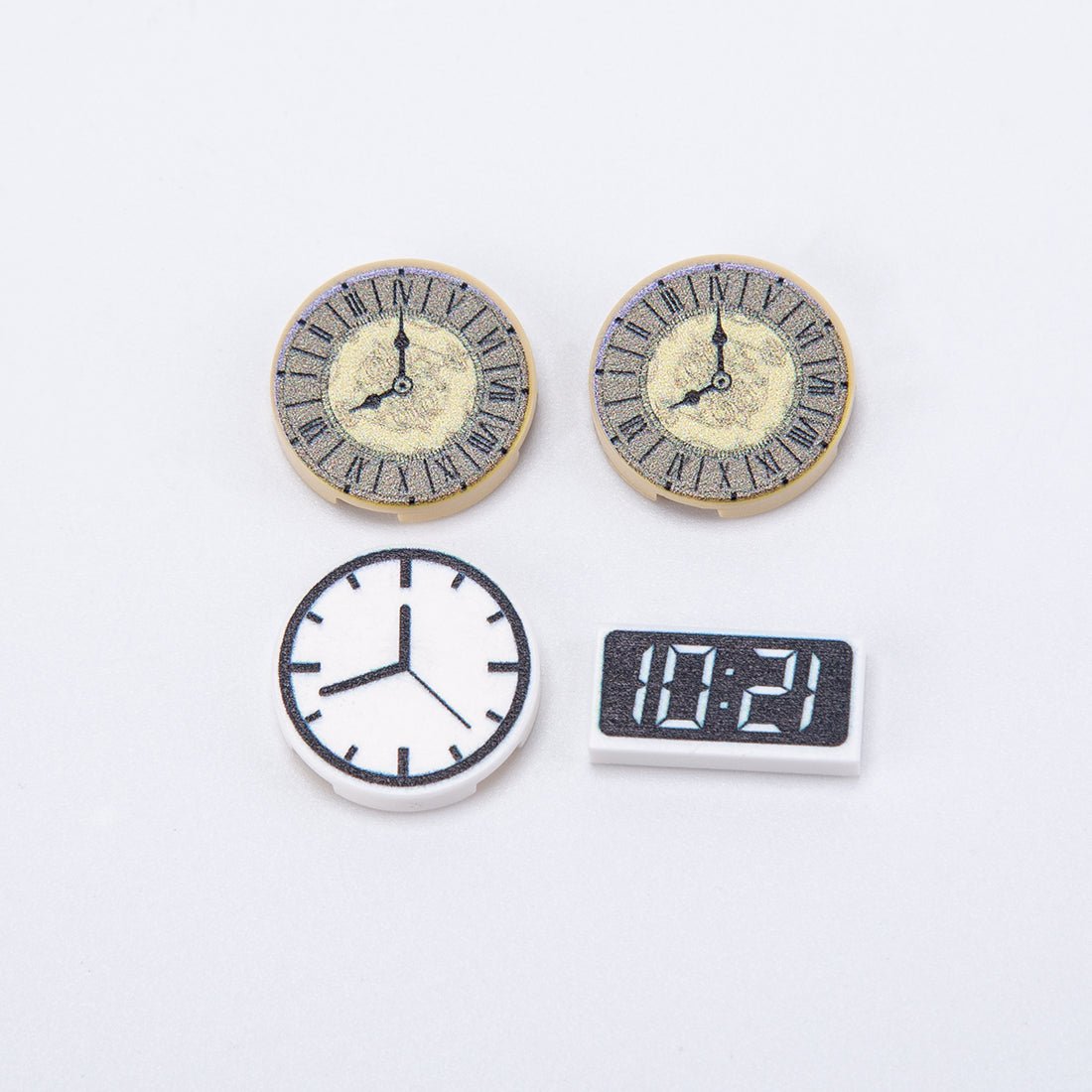 Clock Building Blocks Part Set for Tech/Street Scene Series - LesDiy -