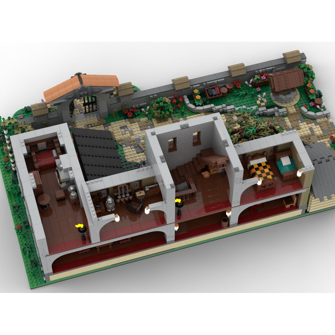 MOC-274686 Medieval Manor Modular Building Blocks (Refined Edition)