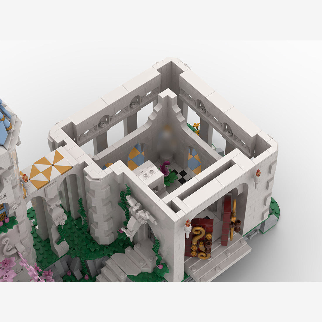 MOC-249372 Ivory Fantasy Castle Building Blocks
