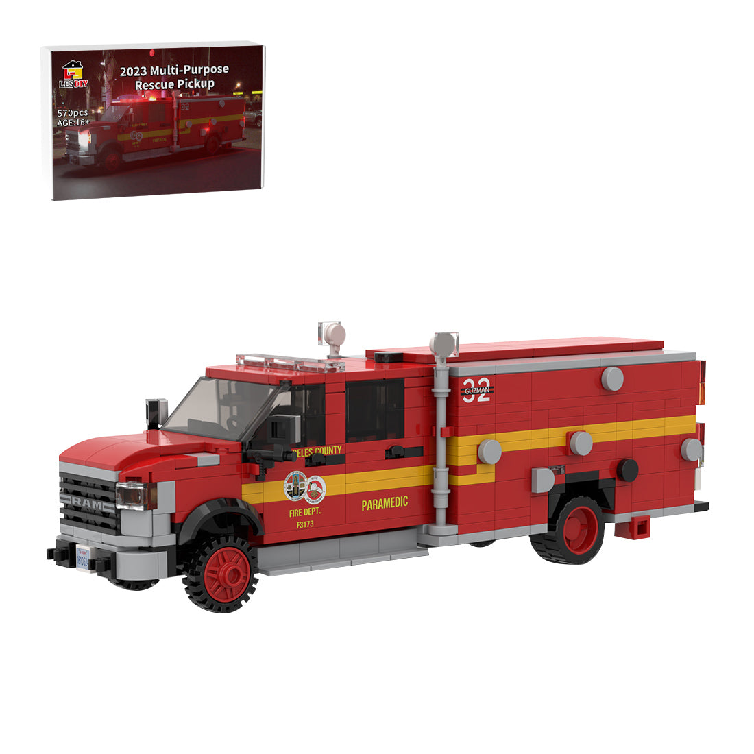 MOC-275251 RAM 4500 LACoFD Squad Unit Building Blocks