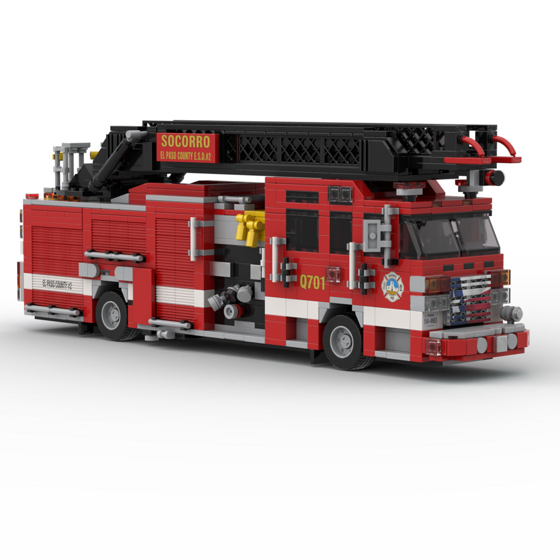 MOC-274191 Pierce Enforcer Rear Mount Aerial Quint Building Blocks