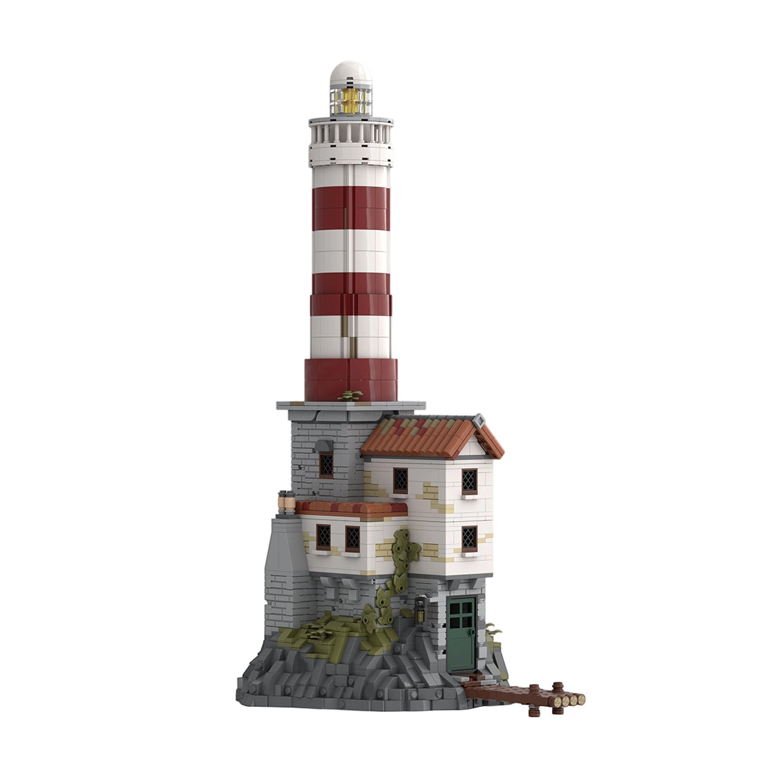 MOC-248321 Ancient Coastal Lighthouse Building Blocks