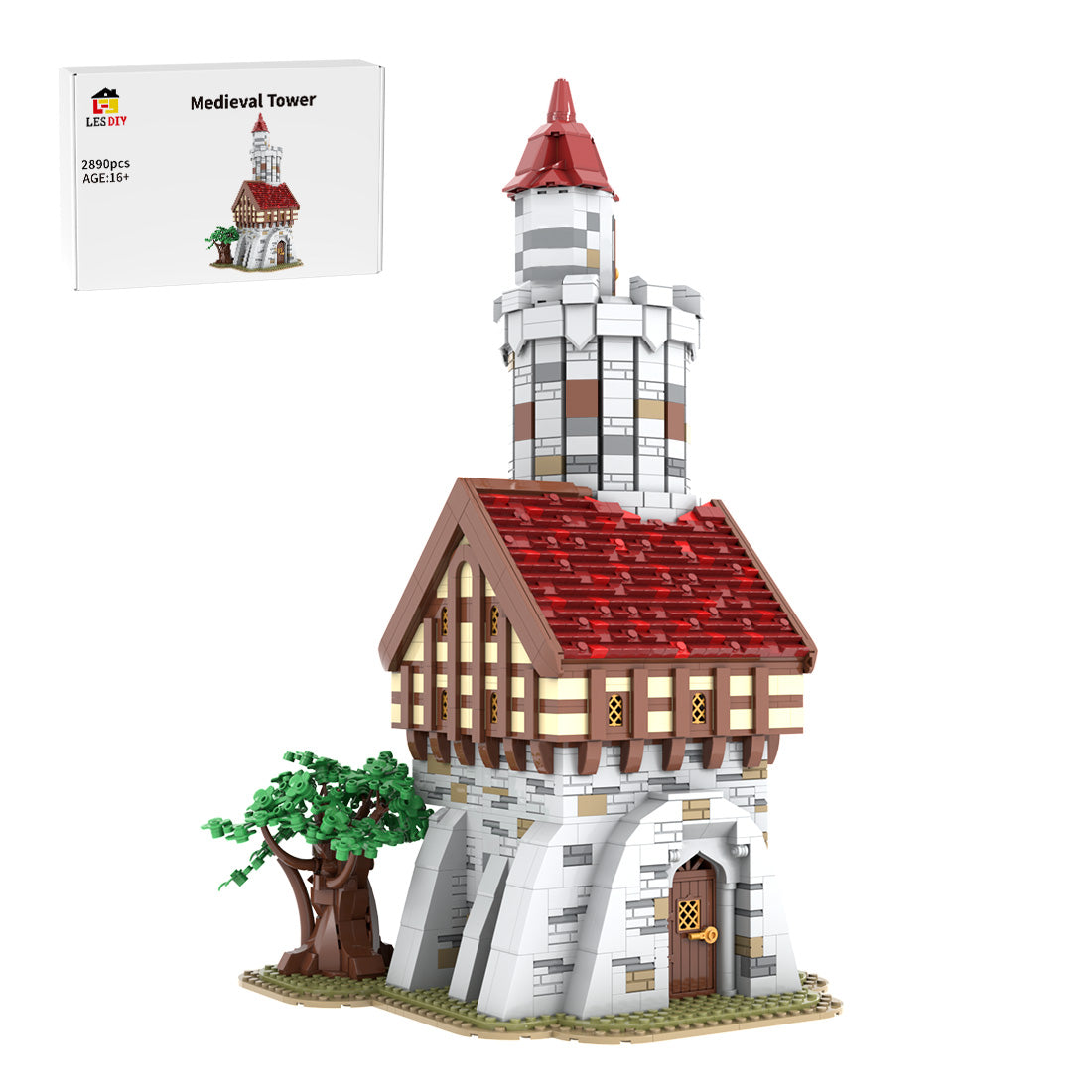 MOC-212258 Medieval Tower Building Blocks