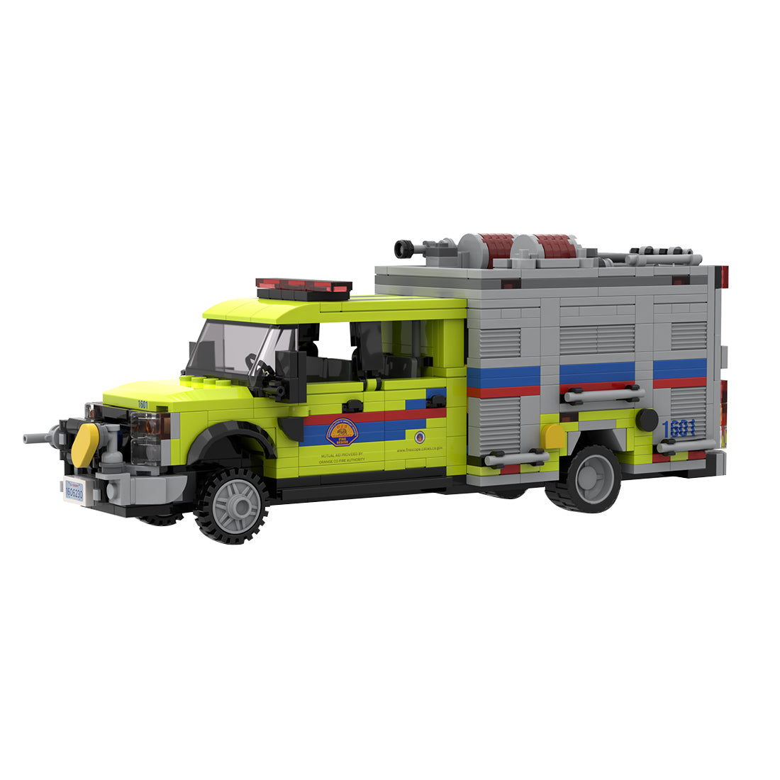 MOC-275558 Ford F-550 CAL OES Type 6 Wildland Fire Truck Building Blocks
