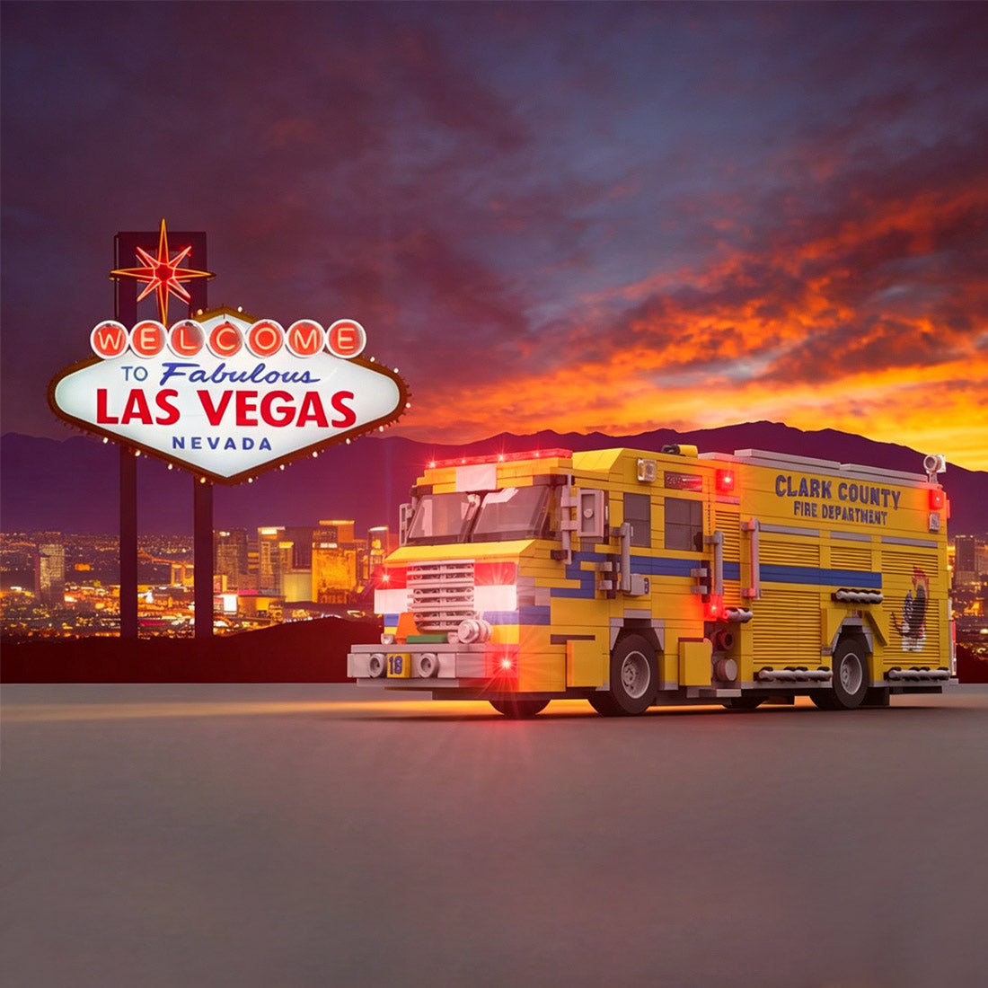 MOC-258516 2022 Pierce Impel PUC Fire Engine Clark County FD Building Blocks