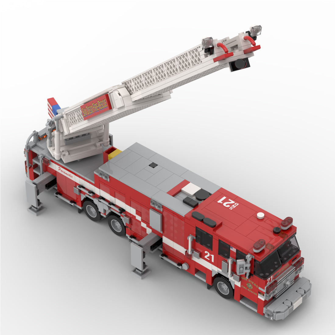 MOC-267135 2016-2017 Pierce Arrow XT Fire Truck RMA SDFR Building Blocks