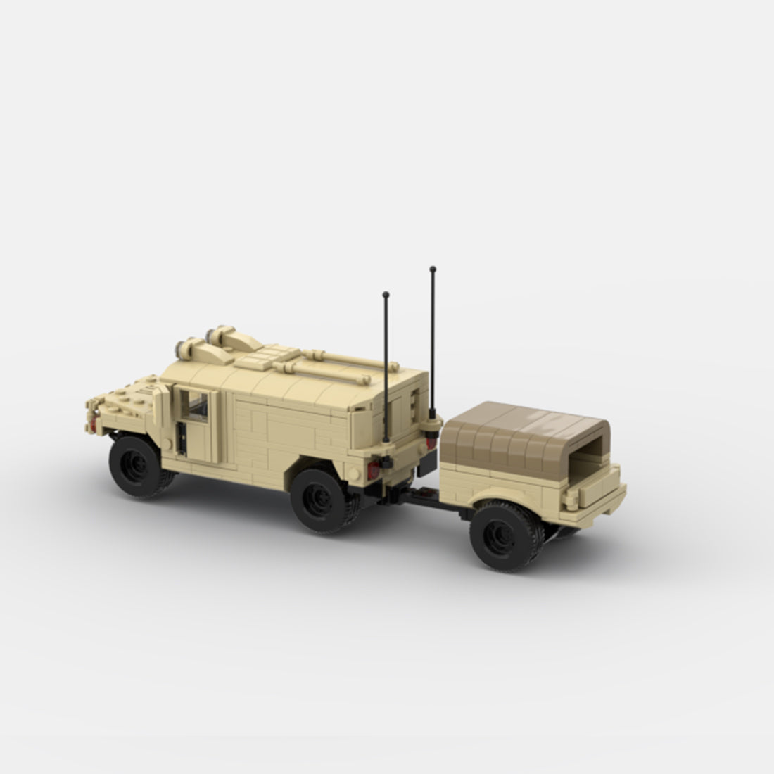 Desert HUMVEE 8 Modern Military Vehicle Building Blocks