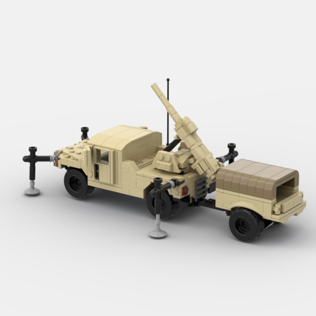Desert HUMVEE 13 Modern Military Vehicle Building Blocks-LesDiy-Building Blocks-