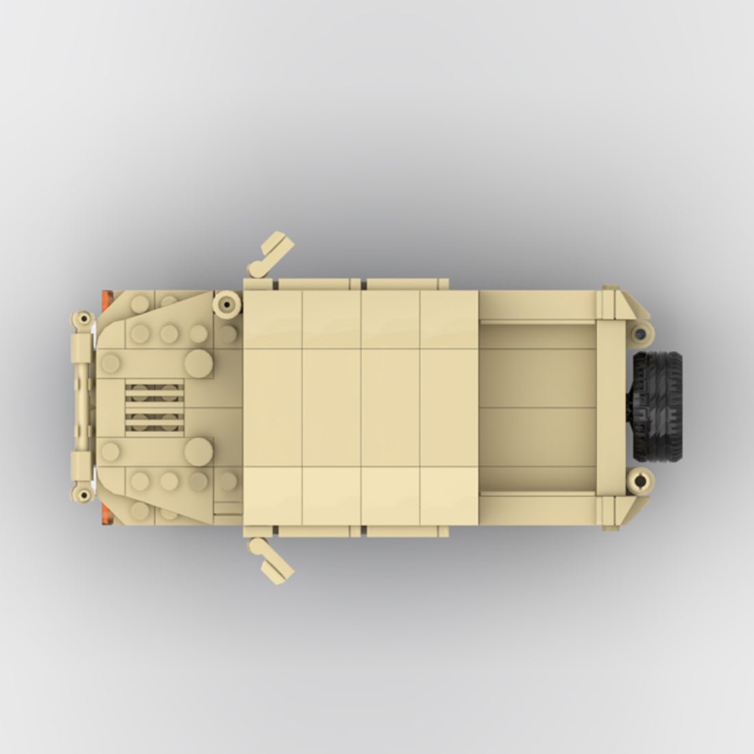 Desert HUMVEE 6 Modern Military Vehicle Building Blocks-LesDiy-Building Blocks-
