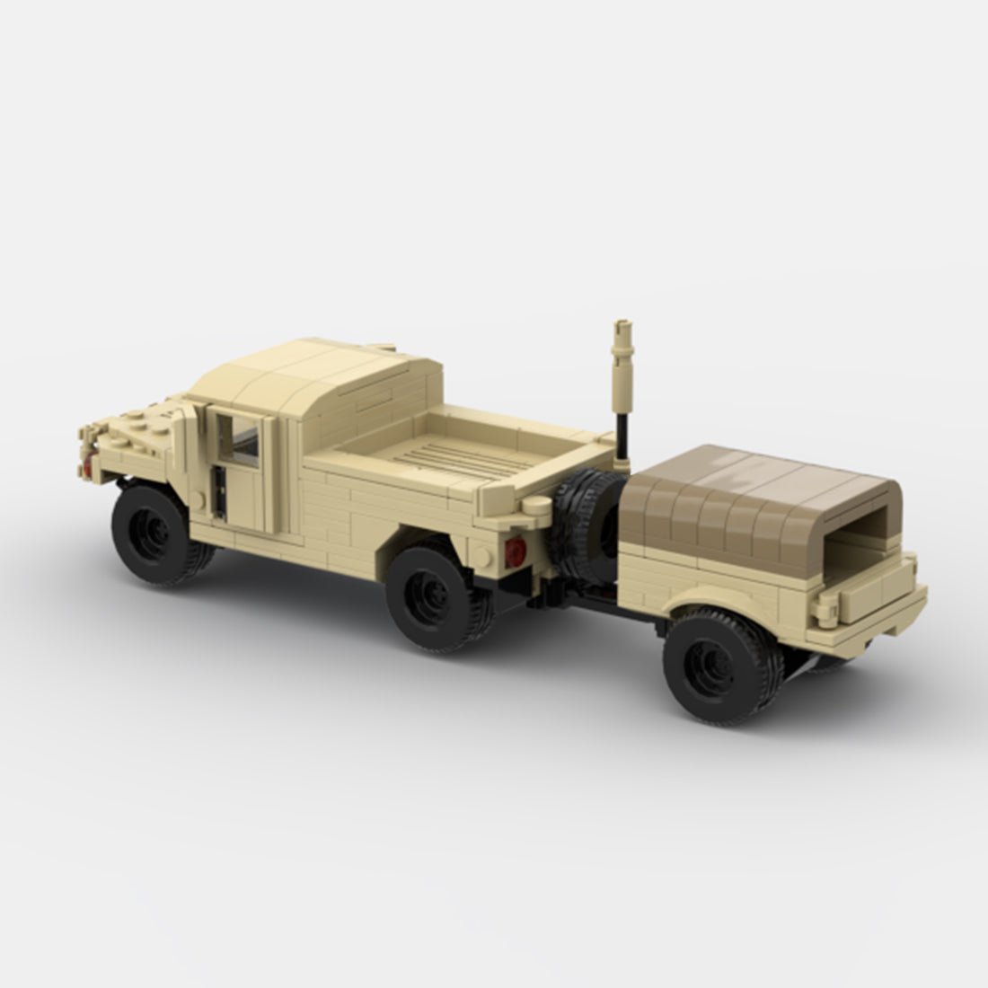 Desert HUMVEE 9 Modern Military Vehicle Building Blocks-LesDiy-Building Blocks-
