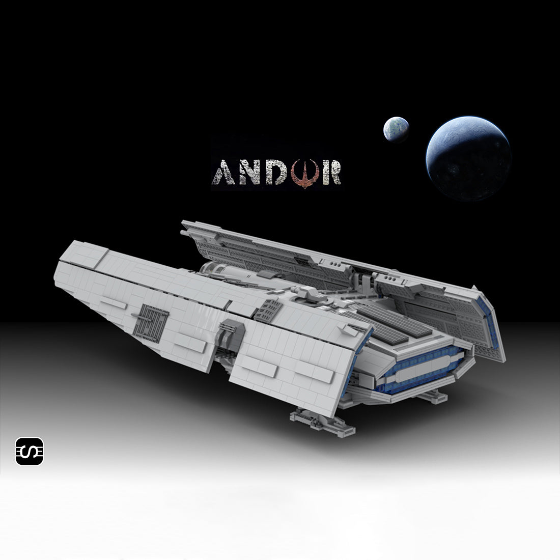 MOC-137520 Sci-fi Space Transport Ship Model Building Blocks