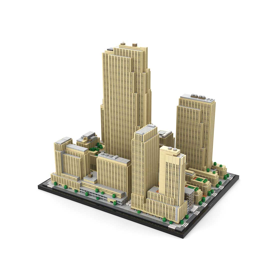 MOC-178781 New York Rockefeller Center - 1/800 Scale Building Blocks