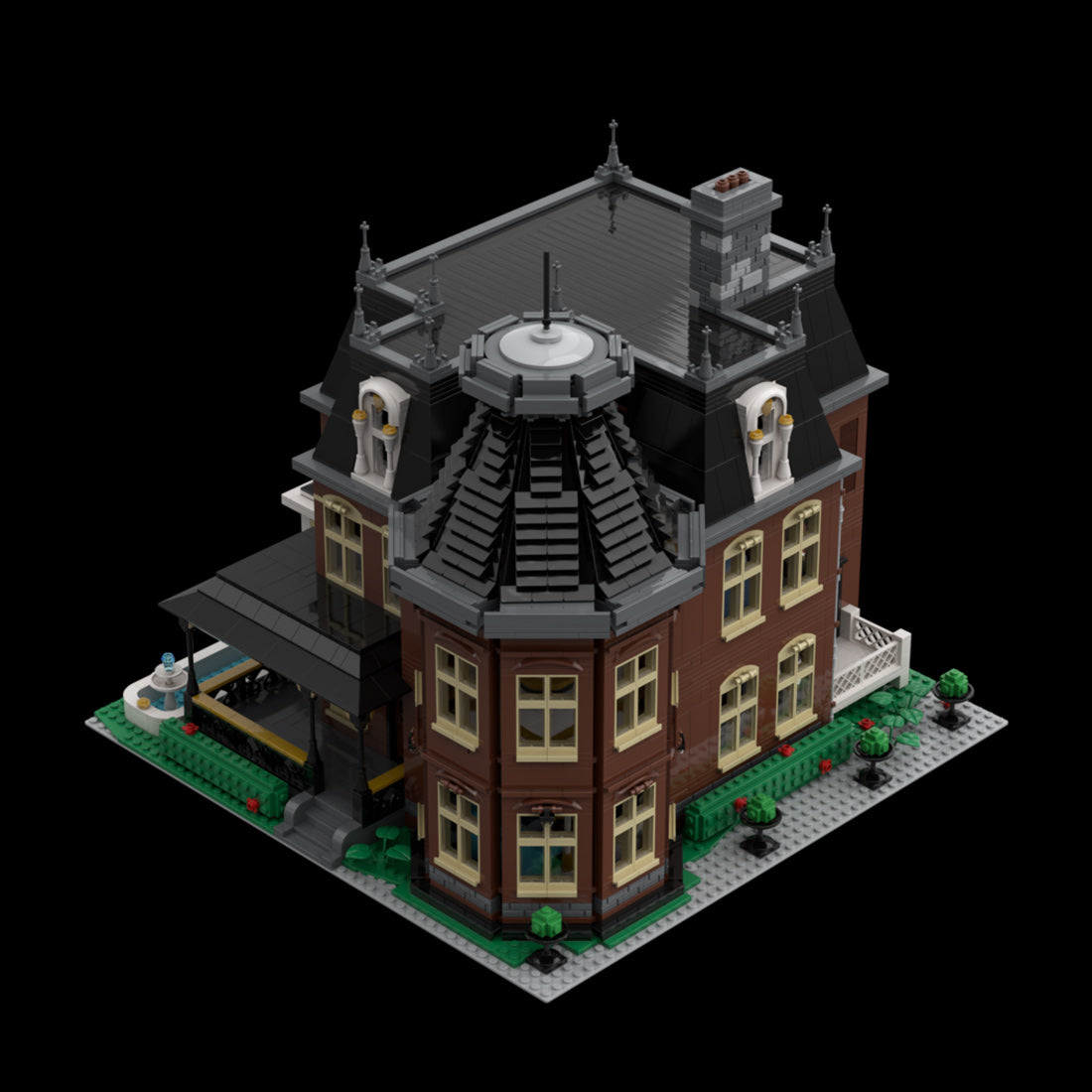 Victorian Manor House Historic European Mansion Building Blocks