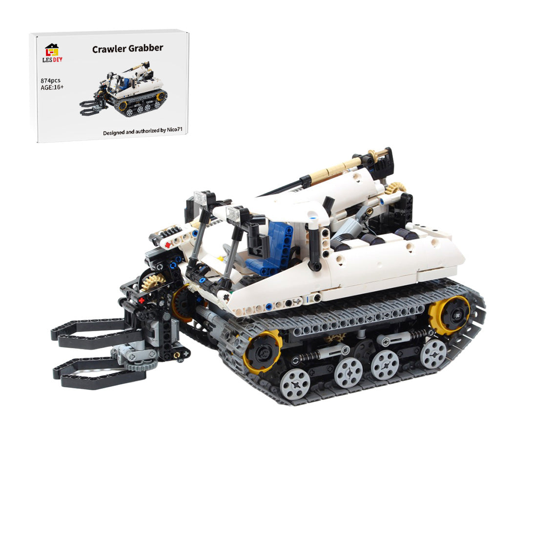MOC-4704 RC Crawler Material Handler Building Blocks