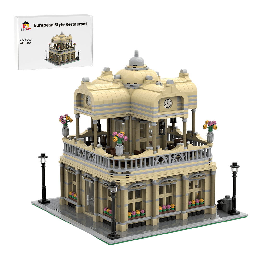 European Style Restaurant Building Blocks - LesDiy - Building Blocks