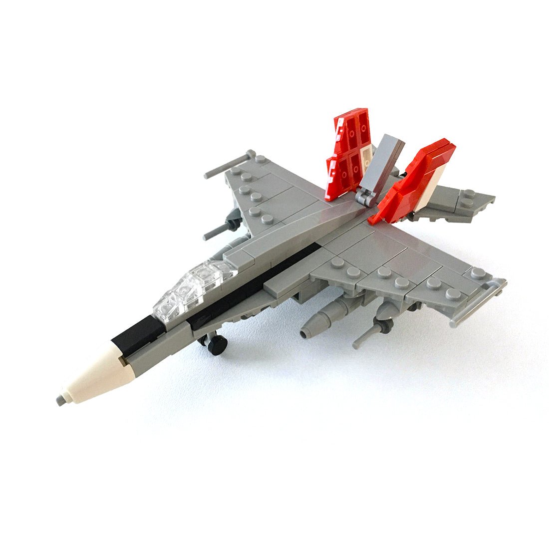 F/18 Red Devils Aircraft Military Assembly Toy Building Blocks Set - LesDiy