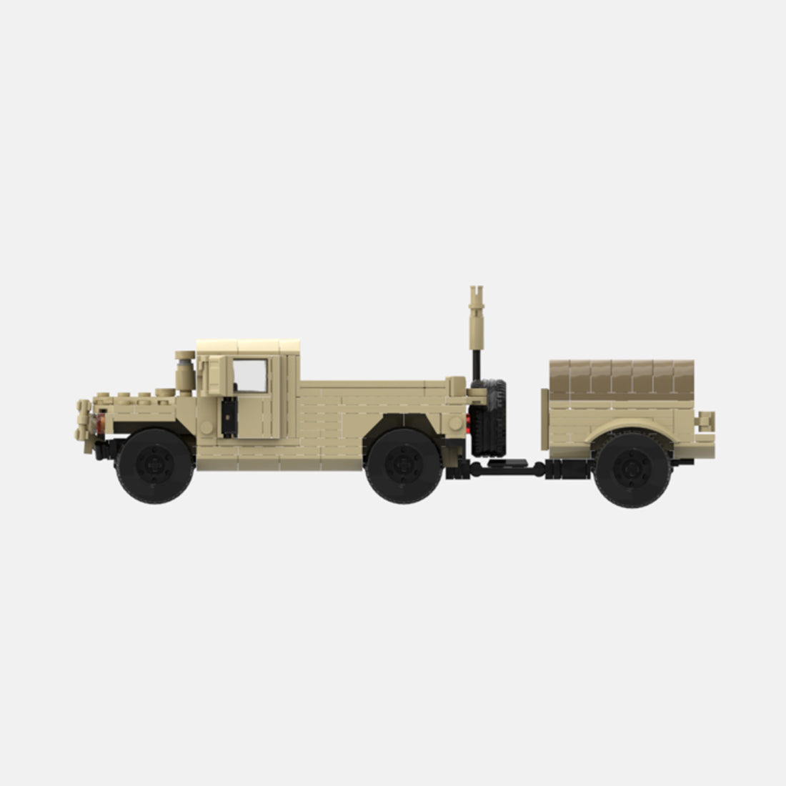 Desert HUMVEE 9 Modern Military Vehicle Building Blocks