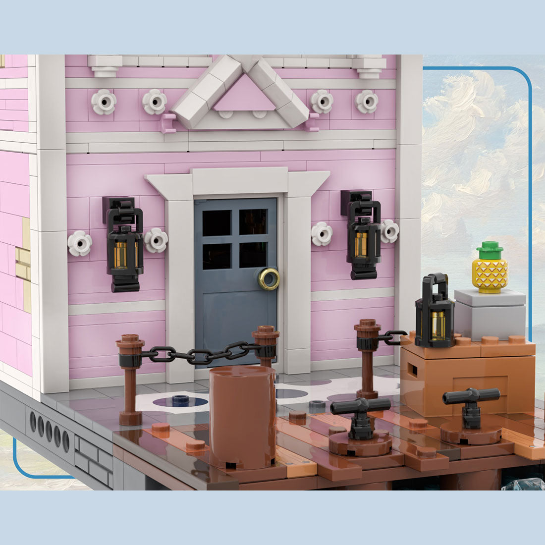 MOC-251241 Crossed Swords Tavern Building Blocks