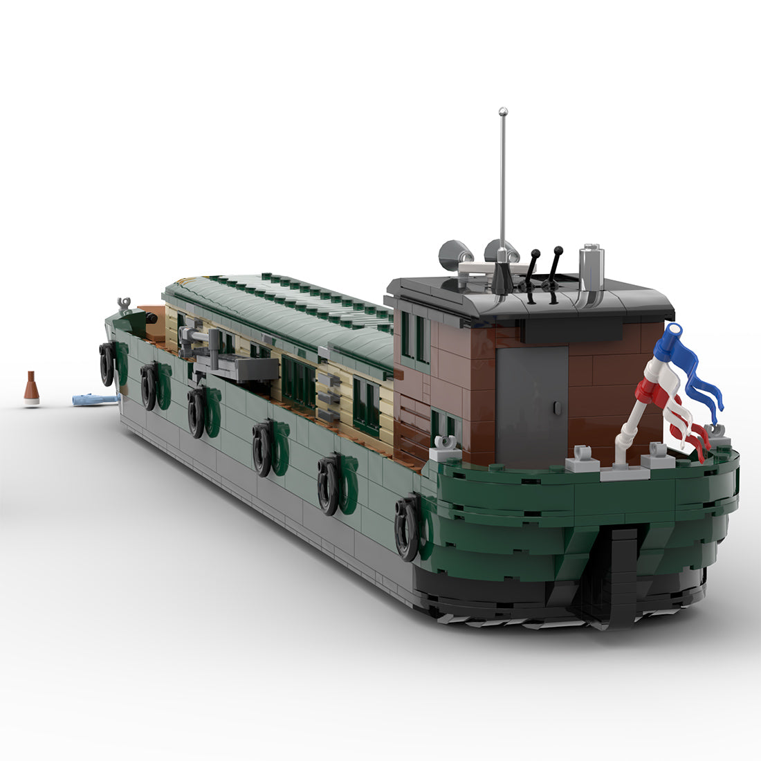 Classic European Canal Houseboat MOC Building Blocks