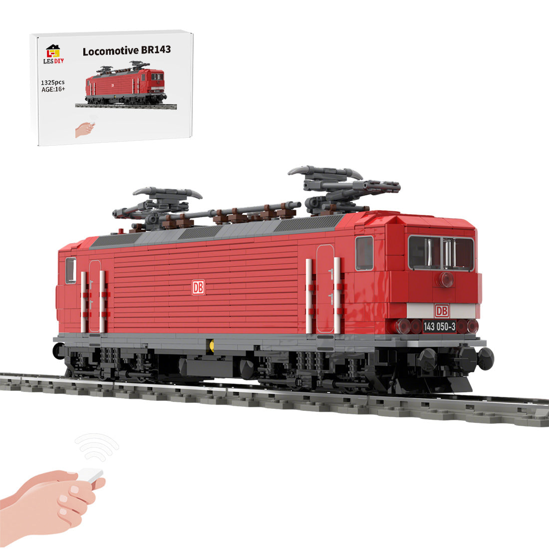 MOC-222330 Electric Locomotive BR143 of the DBAG Building Blocks-Dynamic