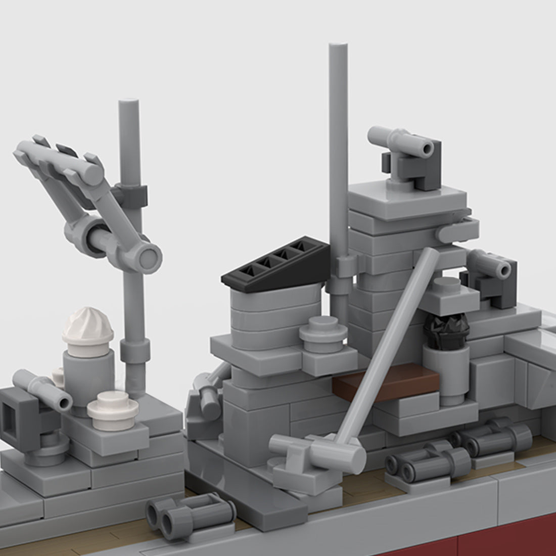 1:700 Scale German Bismarck Battleship Building Blocks