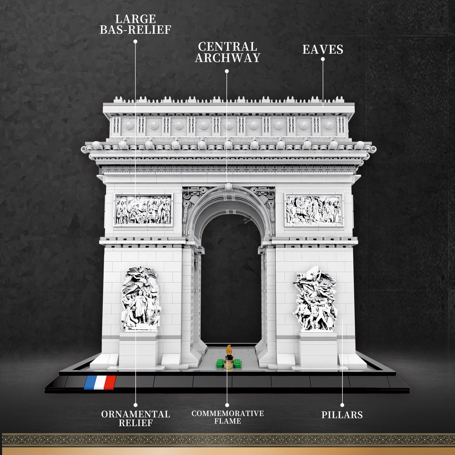 Famous Landmark Arc de Triomphe Building - LesDiy -